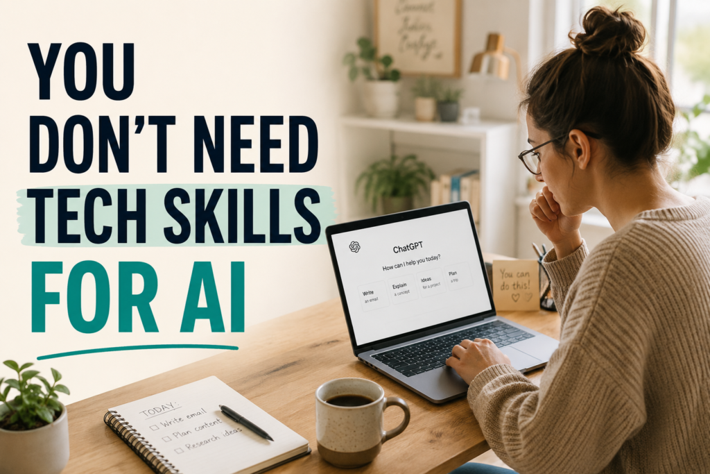 Do you need tech skills for AI beginner guide